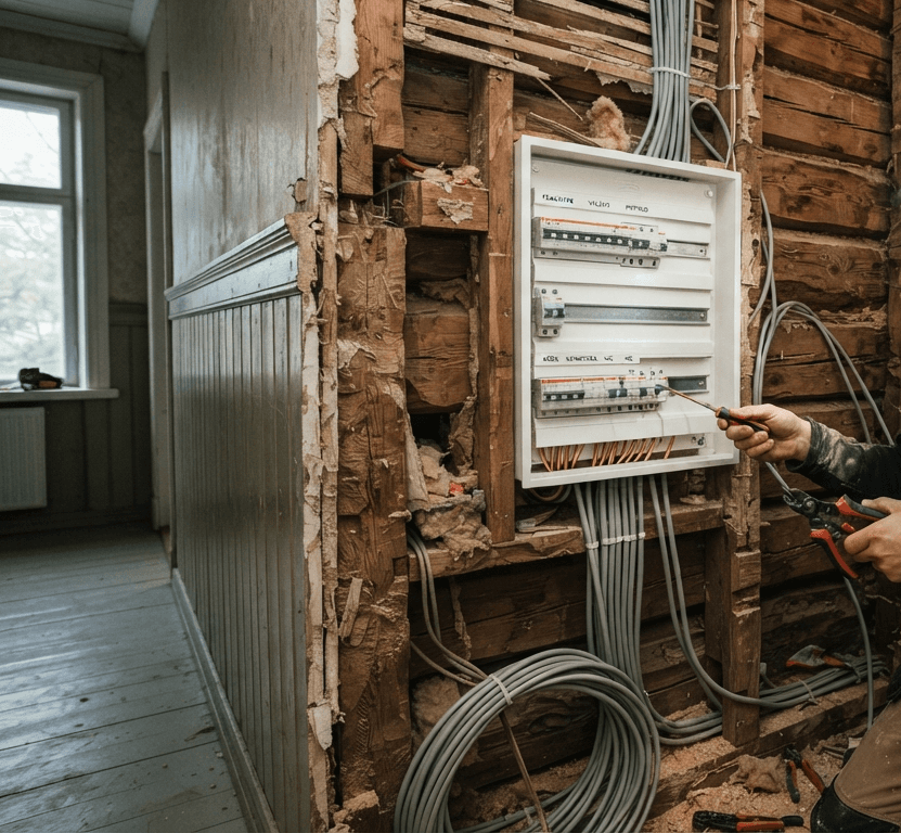 Ajaloolise puitmaja täielik elektrisüsteemi renoveerimine — Karlova, 2026